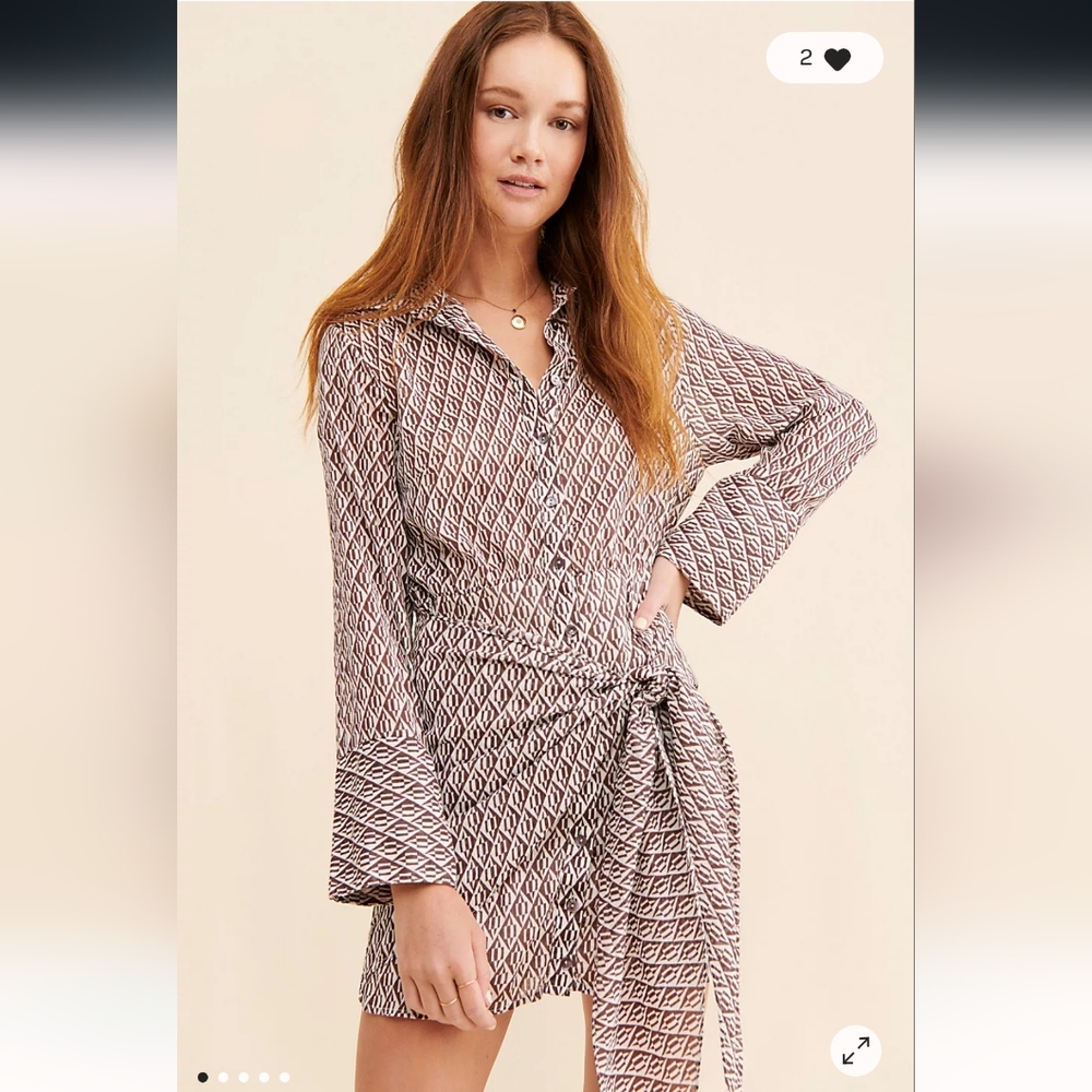 FREE PEOPLE Rillo Mini Shirtdress SIZES S & M